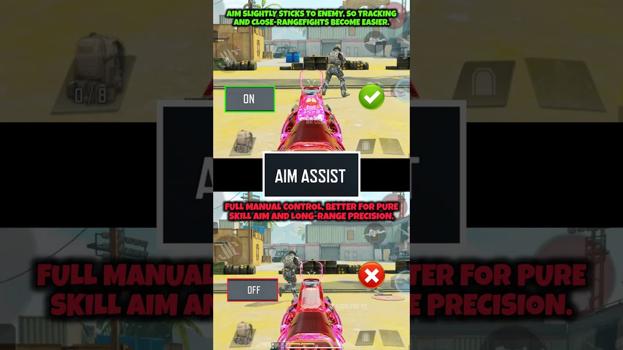 ✅ Best AIM Assist settings in CODM BR 🔥💯 Codmobile Tips and Tricks 