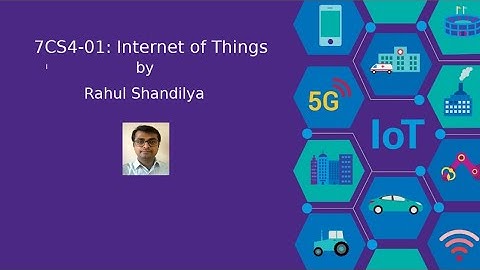 7CS4-01, L9 IoT, Sensors and Actuators-I
