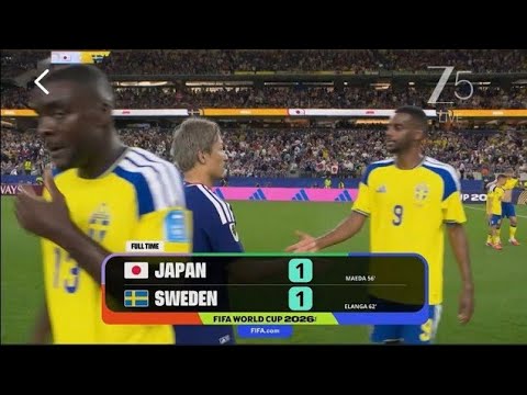 Japan vs Sweden 1-1 Highlights | 日本 vs スウェーデン 1-1 ハイ