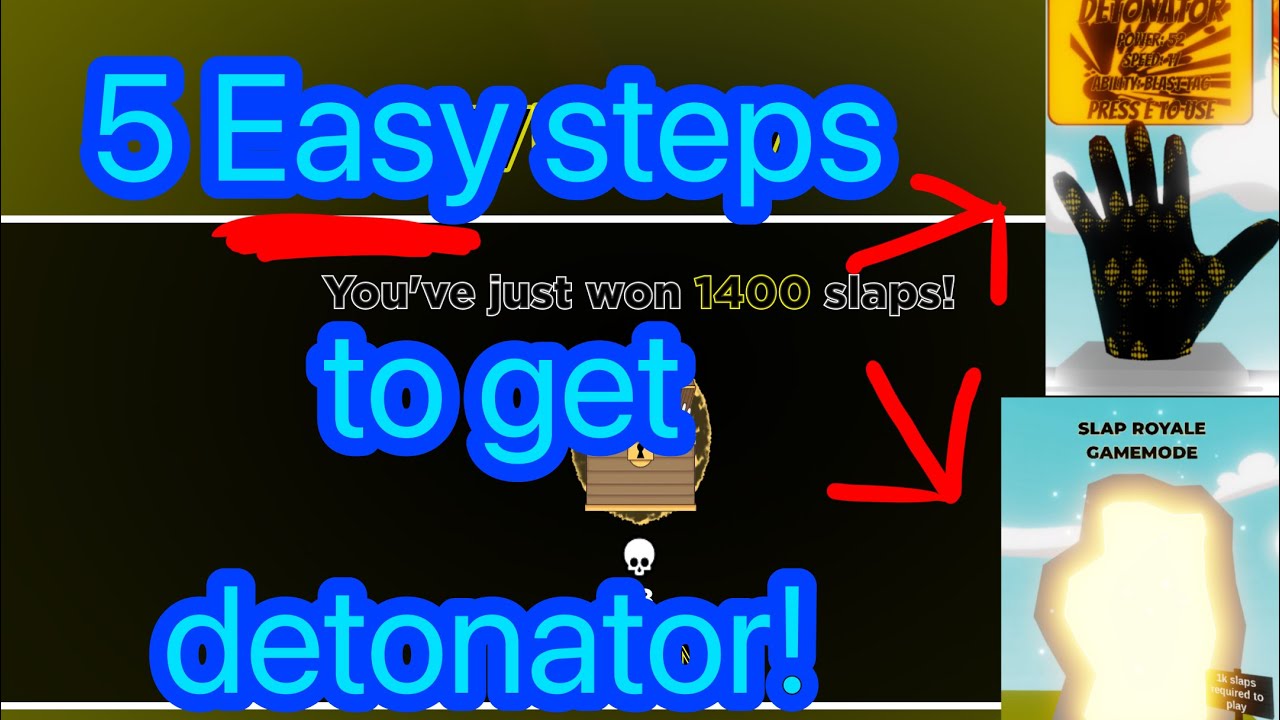 5 EASY Steps To Get Detonator Roblox Slap Battles YouTube 