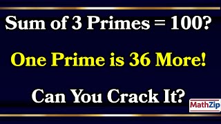 Igcse Math Mcq Aptitude-Style Prime Number Puzzle