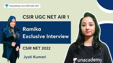 CSIR UGC NET AIR 1 - Ramika Exclusive Interview | Jyoti Kumari | CSIR NET 2022