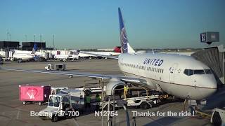 UNITED AIRLINES Boeing 737-700 / Charlotte to Chicago O&#39;Hare / 4K Video