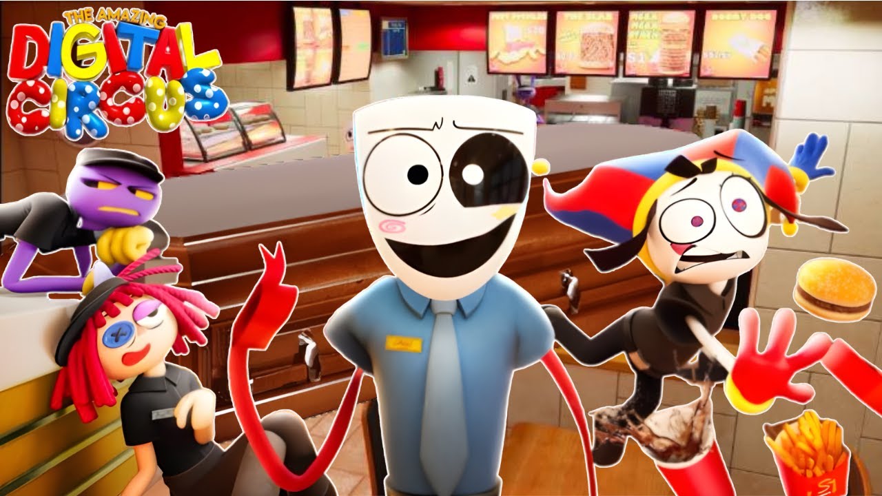 THE AMAZING DIGITAL CIRCUS - Ep 4: Fast Food Masquerade - Coffin Dance ...
