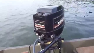 Lake test of 1985 Mercury 25XD.