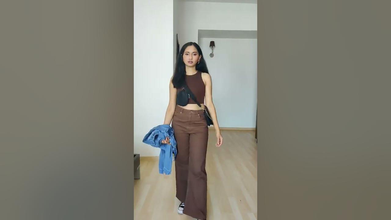 Styling Brown jeans. #brownjeans#ytshortsvideo #howtostyle #stylingtips  #styling 