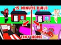 We Did A TINY HOME 15 Minute Building Challenge In Adopt Me! (Roblox)