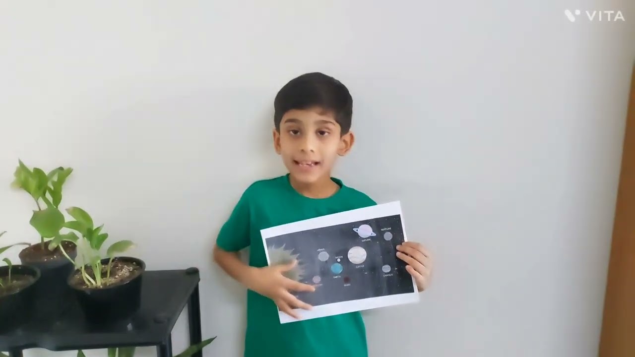 Show and tell activity - Solar system / Few lines on solar system