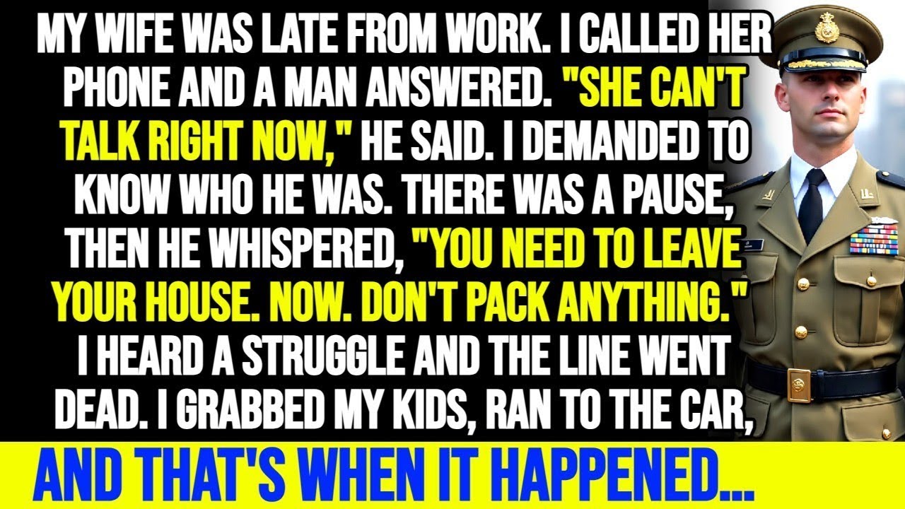 "Leave the House. Now." A Stranger Answered My Wife's Phone But When I Did It Happened..
