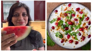 Easy side dish recipe | How to make watermelon raita |