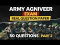 Army Agniveer Original Model Paper 2 | 50 Questions | Real Exam Level 2026 #Agniveerexam2026