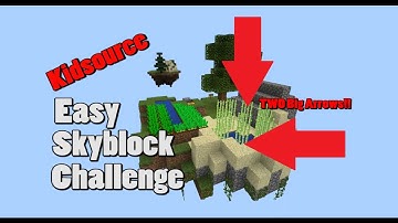 Minecraft Windows 10 Maps : Kidsource Easy Skyblock Challenge