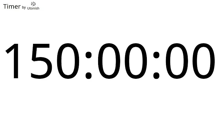 150 Hour Countup Timer