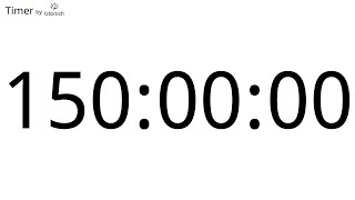 150 Hour Countup Timer