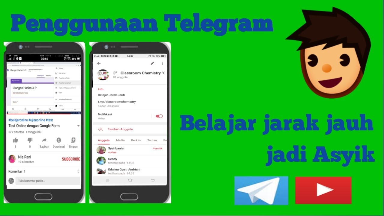Penggunaan Telegram dalam Pembelajaran Jarak Jauh - YouTube