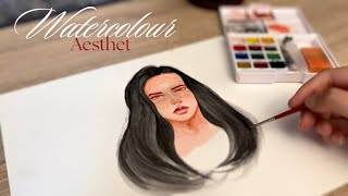 Watercolour face painting | painting face using watercolour