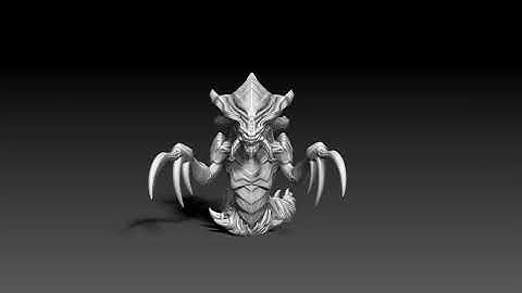 Starcraft 2 Sculpture - Zerg Hydralisk