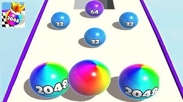Ball Merge 2048 ! All Levels Gameplay (28-32) android, ios
