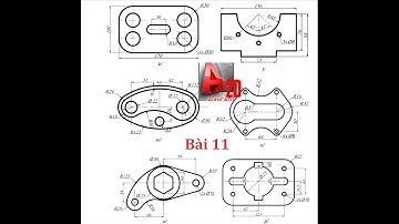 Học autocad cơ bản Bài 11 , Giải bài tập autocad 2d , autocad tutorial for beginners