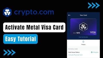 Hoe activeer ik mijn Crypto.com kaart?