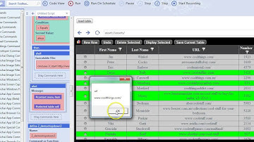 making the table work in a bot