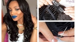 Glamorous in Minutes: Adding Wig Clips & Installing Ten Minute Sew-in at Home!