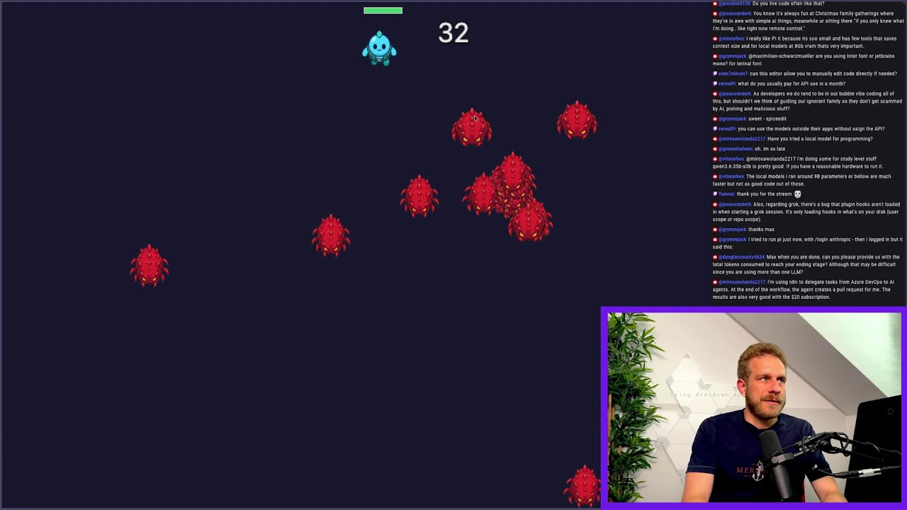 LIVE - Vibing a game