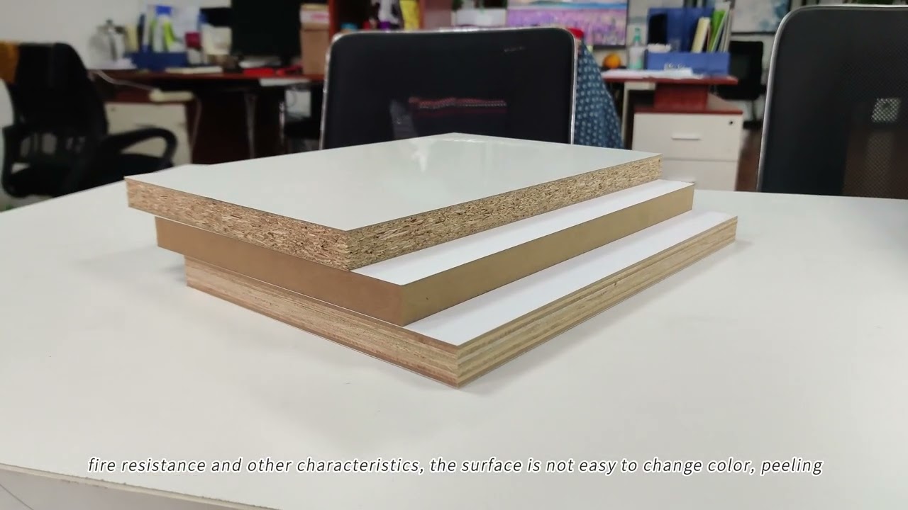 white uv high gloss melamine board