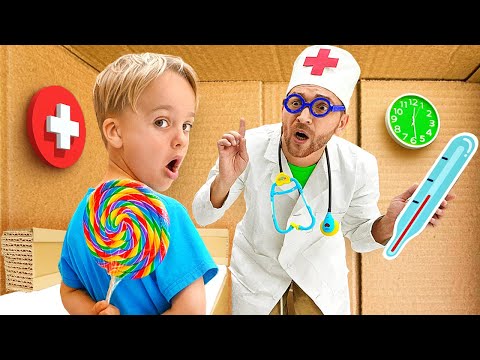 Kids Adventure in Cardboard Hospital