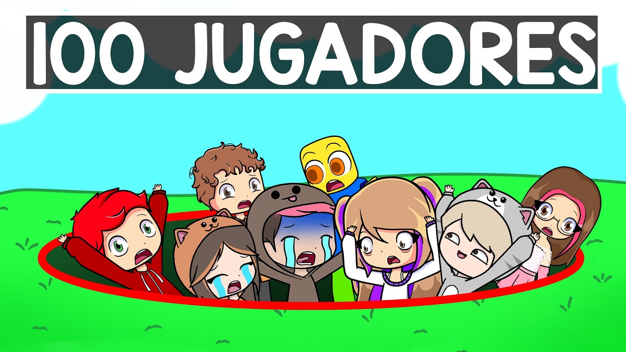 Sobrevive al AGUJERO de 100 JUGADORES en Roblox!