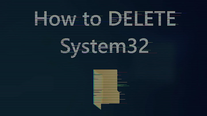 How to delete system files Windows 10