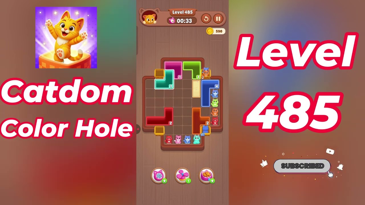 Catdom Color Hole Level 485 Walkthrough [NEW UPDATE