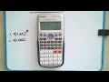 How to use scientific notation & significant figures on Casio scientific calculator fx-100AU