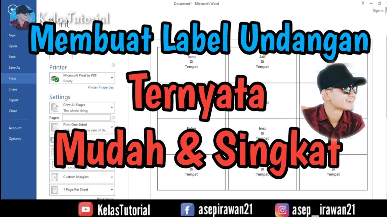 membuat label undangan 103 membuat label undangan 103