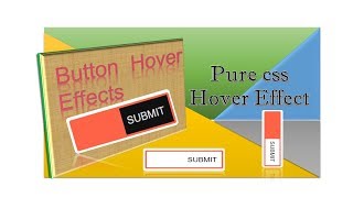 Button hover effects pure css  || Animate hover Effects with css || with html , css || in hindi 2019