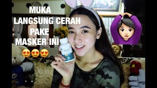 MASKER PENCERAH WAJAH REVIEW MASKER SPIRULINA BY ZIELA RHEEVA