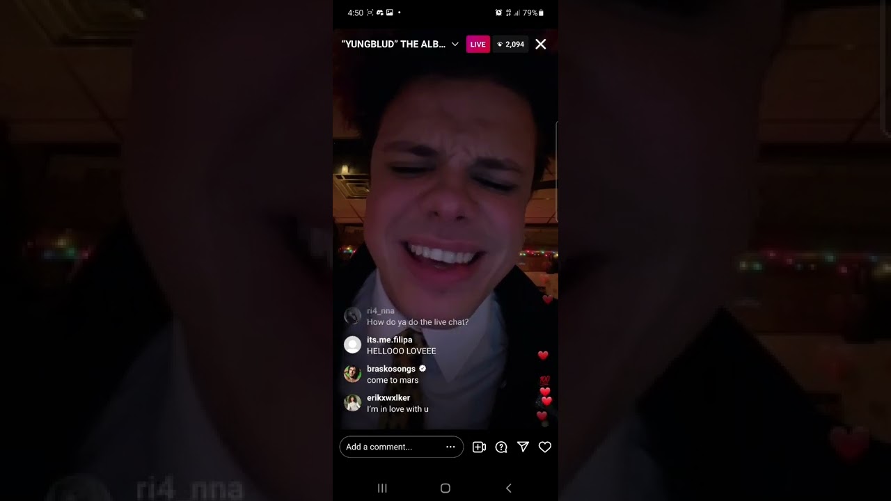 Yungblud album released Instagram live 2/09/22 pt1