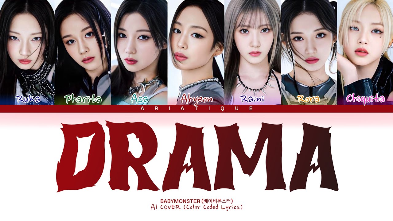 [AI COVER] BABYMONSTER 'Drama' Lyrics (Color Coded Lyrics)