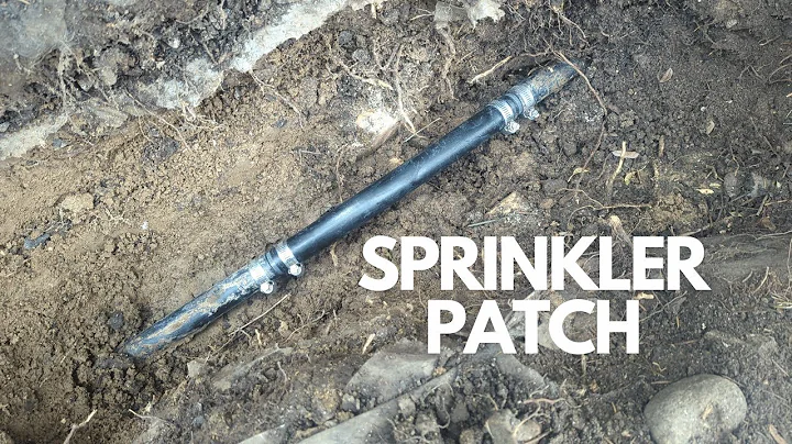 How to find and repair a broken sprinkler line in less than 3.5 minutes