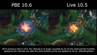 Anivias ultimate no longer get canceled by CC #PBE 10.6
