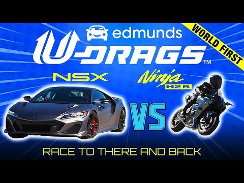 U-DRAG:  NSX Type S vs. Ninja H2 R | Quarter Mile, Handling & More!