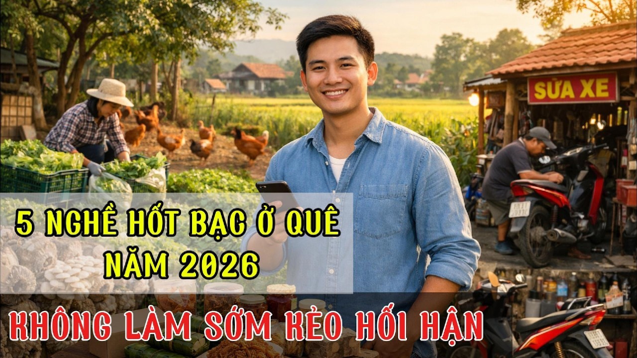 5 Nghề Ở Quê Vốn Ít Thu Nhập Cao Nhất Năm 2026 – Không Cần Lên Thành Phố Vẫn Giàu!