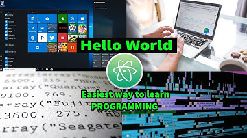 Hello World Programming C Your Very 1st Program With Atom Editor In Windows 10 #3