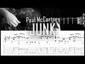 Junk paul mccartney  fingerstyle guitar   arreglo solista con partitura y tablatura