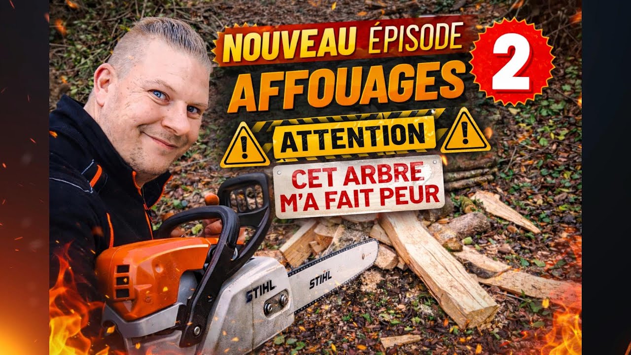 Affouage 2025/2026🔥// Cet arbre m'a fait peur🪵//épisode 2 ( bois de chauffage)