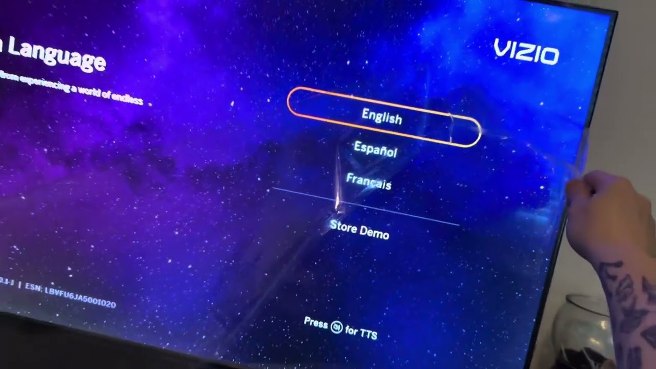 Take the protector off of a Vizio television with me 