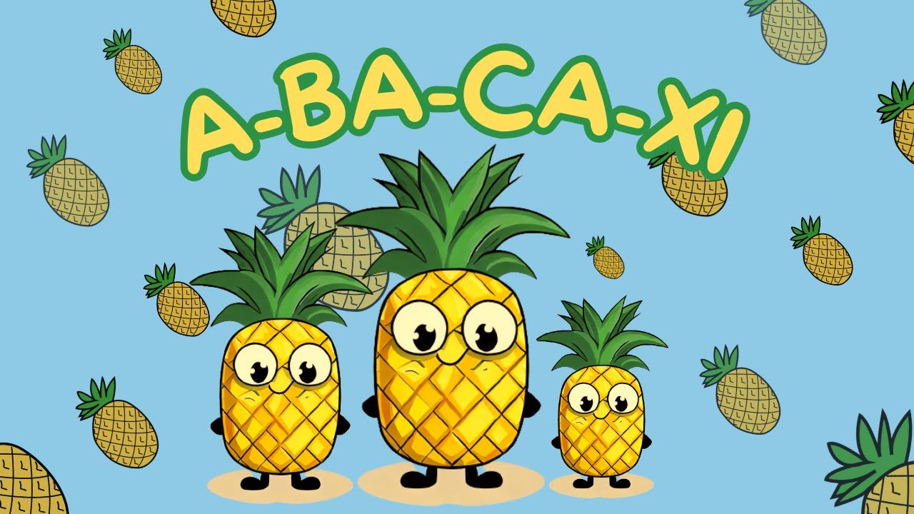 🌞 ABC - Aprendendo a ler e a escrever a palavra ABACAXI 🍍 | ABC ...