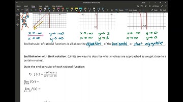 Asymptotic End Behavior