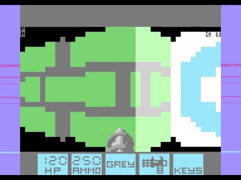 #commodore64  raycasting engine demo 2