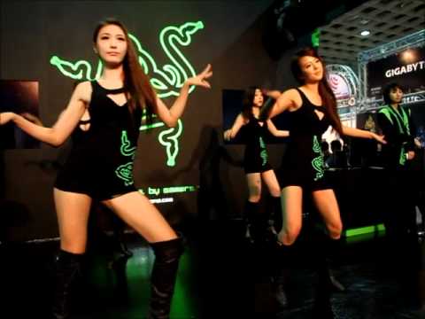 台北國際電玩展-雷蛇攤位舞蹈表演